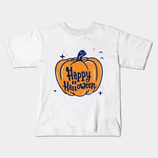 Vintage Halloween Pumpkin 2023. Halloween 2023 Kids T-Shirt